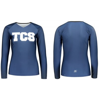 CHEERLEADING TOP V-NECK LS